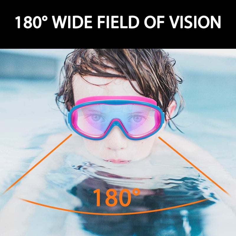 Young4us 2 Pack Kids Swim Goggles, Swimming Glasses for Children from 3 to 15 Years Old - Image 4